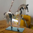 thumbnail image 4 of maskred Simulation Animal Prop 3D Realistic Metal Sculpture Figure Abstract Craft Desktop Statue Party Outdoor Decoration Gift, 4 of 6