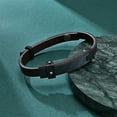 thumbnail image 3 of Minnieouse hecha a mano de varias capas para hombre, brazalete con hebilla de piedra imán de estilo étnico, de cuero, cadena de mano Punk, Ropa, zapatos y accesorios Miscelánea Oro rosa Minnieouse AP017838-03, 3 of 6