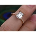 thumbnail image 5 of 1.50 ct Moissanite Diamond Engagement Ring in Semi Eternity with 18k Gold Plating, 5 of 5