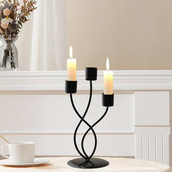 Candle Holders Candelabra - Candlestick Holder Centerpiece for Tables Taper Candle Holder Metal Candleholders for Christmas Wedding Anniversary Decorations