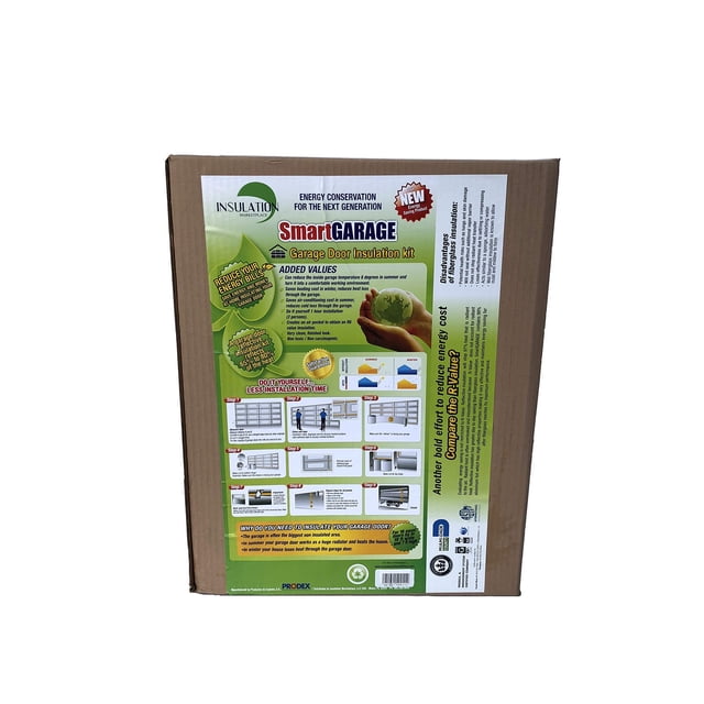SmartGARAGE- Reflective Garage Door Insulation Kit 2 car - 18'W x 7'H (Reflective/Reflective)