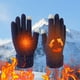 thumbnail image 3 of Guantes de punto para mujer, guantes de invierno para pantalla táctil, impermeables, resistentes al viento, deportivos, suaves y cálidos, guantes térmicos lisos, mitones transpirables para exteriores,, 3 of 6