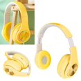 thumbnail image 2 of Auriculares PUSOKEI B39 con cancelación de ruido para colocar sobre las orejas, color amarillo, 2 of 9