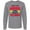 AC-Heather Grey, variant on Inktastic That's My Awesome Granddaughter out There with Softballs Long Sleeve T-Shirt