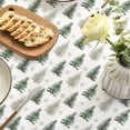 thumbnail image 3 of Horaldaily Christmas Tablecloth 60×60 Inch Round, Christmas Pine Tree Green Washable Table Cover for Party Picnic Dinner Decor, 3 of 6