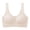 Beige BGL, variant on Womans Bra Womens Underwear Gathered No Underwire Bras Solid Color Comfy Thin Brassiere Loose Casual Wear Gray XL