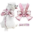 thumbnail image 1 of Conjunto de Arnés y Correa NQ para Perros y Gatos Pequeños Rosa M, 1 of 5