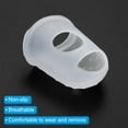thumbnail image 4 of Uxcell Rubber Finger Tips Silicone Thumb Fingertip Protector Thimble for Guitar Playing Clear XL Size 30 Pack, 4 of 6