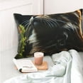 thumbnail image 4 of Pofeuu Realistic Style Cute Cat Print Polyester Microfiber Plush Pillowcases, Super Soft and Cozy Pillow Case Covers with Envelop Closure（Pillow core not included）-14"x20", 4 of 6