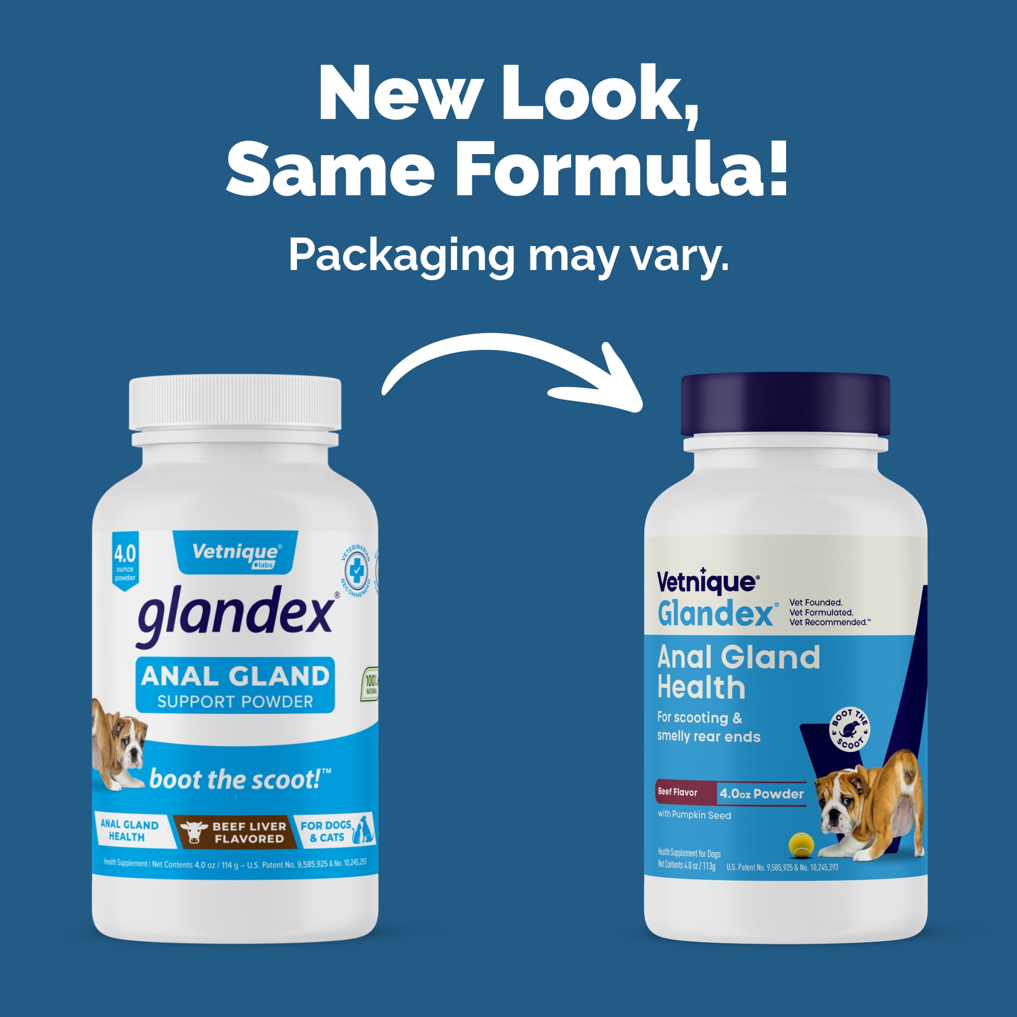 Vetnique Glandex for Dogs Anal Gland & Digestive Support Powder, Beef Flavor, 4 oz