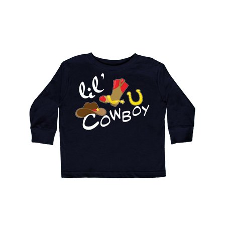 

Inktastic Lil Cowboy Gift Toddler Boy Girl Long Sleeve T-Shirt