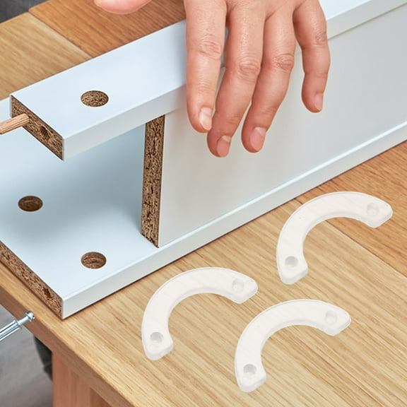 Masteelf 20pcs PVC Plastic Drawer Stop Drawer Stopper with Screws for Furniture Cabinet Drawer Bottom Dresser Drawer Slide Rail Repair Tool