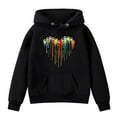 thumbnail image 2 of Spazoro Toddler Girls Sweatshirts, Long Sleeve Casual Hooded Printed Tops For Girls Black Size 13 T, 2 of 3