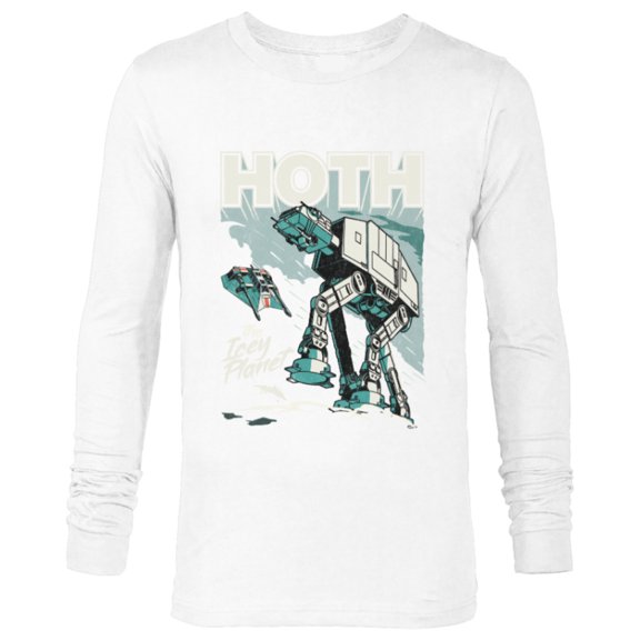 Star Wars Hoth The Ice Planet Retro Comic - Long Sleeve T-Shirt for Men - Customized-White