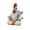 1A- Rooster, variant on Fuebueo Rooster Garden Statue Indoor/Outdoor Decoration, Resin Zen Meditation Rooster Ornament, Excellent Holiday Gift, 4.13 inches