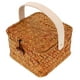 thumbnail image 4 of Cesta de almacenamiento tejida con asa Cesta de mimbre tejida para flores Contenedor para artículos diversos, 4 of 7