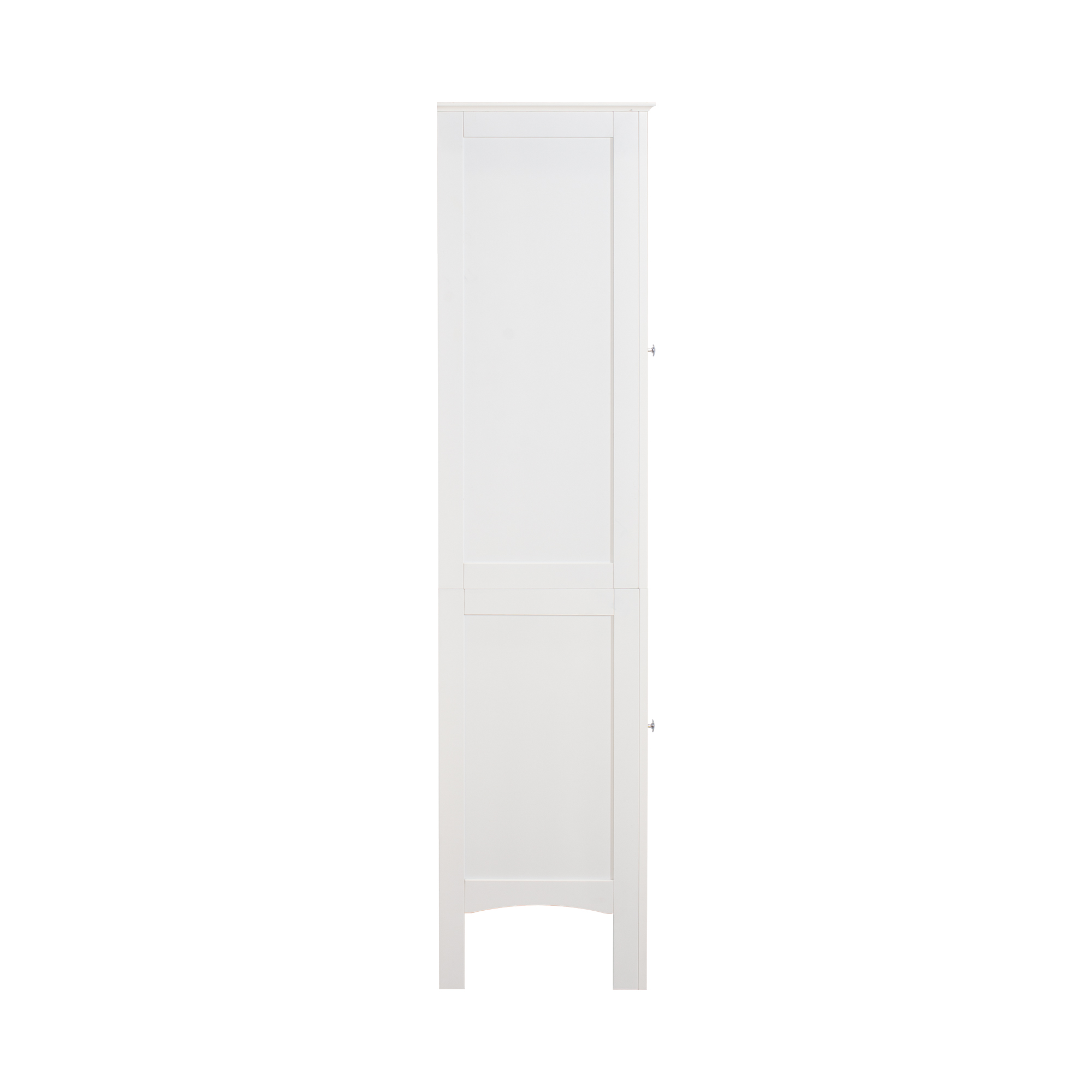 Leumius Bathroom Storage Cabinet,63" Tall Narrow Wooden Freestanding Bath Cabinet with 2 Doors 5 Tier Shelves for Bathroom,Kitchen,Living Room,White