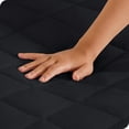 thumbnail image 3 of Amorosa Cubre Colchón Hipoalergénico, Grueso y Elástico. Fácil de Limpiar y Duradero. Suave y Cómodo, Protege tu Colchón (Matrimonial, Negro 150*190*40CM), 3 of 5