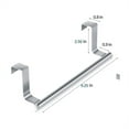 Over Door Towel Rack Bar Holders for Universal Fit on Cupboard