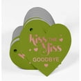 thumbnail image 3 of Inkdotpot 100 Pack Kiss The Miss Goodbye Bridal Shower Favor Paper Tag Craft Real Rose Gold Foil Hang Tag, 3 of 6