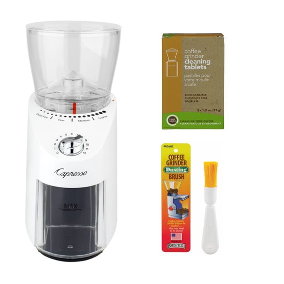 Molinillo de café Capresso Infinity Plus Conical Burr White