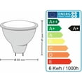 thumbnail image 5 of Bombilla LED Mr16 regulable, certificación Energy Star, luz blanca neutra de 4000 K, diseño de disipación de calor, larga vida útil para museos y tiendas de inspección de objetos (Gu5.3 Mr16, 5 W, 10, 5 of 5
