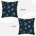 thumbnail image 3 of KLL Beautiful Butterflies Decorative Throw Pillow Covers Velvet Soft for Couch Sofa Bedroom Living Room Outdoor - 18"x18", 3 of 8