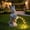 A, variant on Solar-Powered Rabbit Garden Statue with LED String Lights, Whimsical Outdoor Decorative Light
