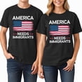 thumbnail image 2 of America needs immigrants Heavy Cotton T-Shirt, 2 of 5