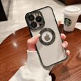 thumbnail image 4 of for iPhone 14 Pro Case Logo View,with Camera Lens Protector, for Women Men, Soft Slim Phone Cases for iPhone 14 Pro Ultrathin Clear Back Cover (Green,for iphone14Pro), 4 of 14