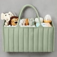 thumbnail image 6 of Portable Nursery Diaper Stackers Organizer for Baby Shower, Newborn with Diaper Bag, Green, 6 of 7