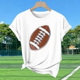 thumbnail image 7 of Fewfanhot Womens Tops Funny Sunday Football Season Tee Mom Short Sleeve Tops, 7 of 7