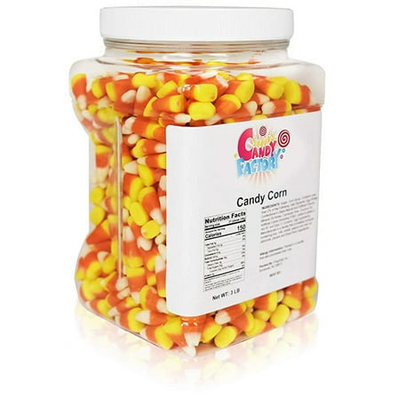 Sarah's Candy Factory Candy Corn Candy in Jar, 3 Lbs