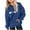 Blue, variant on Posijego Valentine's Day Sweatshirts for Girls Boys Heart Printed Pullover Hooded Spring Tops with Pocket
