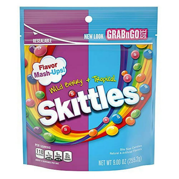 Skittles Mash Ups Stand Up Bags, 9 oz - Case of 8