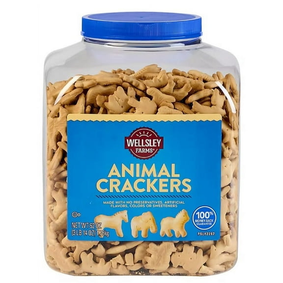 Wellsley Farms Animal Crackers, 62 oz.
