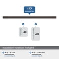 thumbnail image 3 of Amerock Cityscape 7-9/16 inch (192mm) Center-to-Center Oil-Rubbed Bronze Cabinet Pull - 10 Pack, 3 of 5