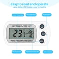 thumbnail image 2 of 2 termómetros digitales Frigidaire para nevera y congelador, temperatura de -20 a 50 °C con gancho, pantalla LCD fácil de leer, función de registro máximo y mínimo (blanco) TUNC Sencillez, 2 of 5