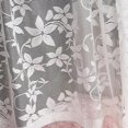 thumbnail image 6 of JANDEL White Lace Short Curtain for Kitchen Window Jacquard Floral Sheer Curtain Valance for Small Window Rod Pocket Top Tulle 1 Piece (59 Inch Wide, 17 Inch Long), 6 of 6