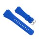 thumbnail image 1 of Correa de reloj de goma Uxcell de 22 mm de ancho, diseño único, correa de reloj de silicona impermeable para reloj inteligente para hombres y mujeres, azul tang, 1 of 7