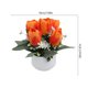 thumbnail image 3 of Tulipanes Artificiales En Miniatura En Maceta – Flores Artificiales En Maceta para Decoración de Escritorio, Bonsái de Planta Verde Artificial para Estante o Mesa., 3 of 6