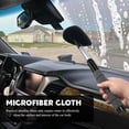 thumbnail image 3 of STORGENER Windshield Cleaner Tool, 4 Washable Reusable Microfiber Pads, Extendable Long Handle, Auto Interior & Exterior Glass Wiper Kit for Office and Home, Gray, 3 of 7