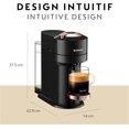 thumbnail image 4 of Nespresso Vertuo Next Coffee and Espresso Machine with Aeroccino by De'Longhi, Black with Rose Gold, 4 of 7