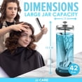 thumbnail image 3 of Tarro desinfectante JJ CARE Barber, tarro de vidrio de 1250 ml con colador, 3 of 8