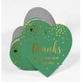 thumbnail image 3 of Inkdotpot Real Gold Foil Thanks From The New Wedding Tags Favor Hang Paper Tags 100 Pieces, 3 of 6
