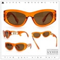 thumbnail image 2 of Womens Crop Mod Cat Eye Luxury Fashion Plastic Sunglasses Orange - Brown, 2 of 8