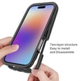 thumbnail image 2 of Allytech for iPhone 17 Case with Built-in Screen Protector, Clear Back Anti-Slip Rugged Two-Layer Protective Case for Apple iPhone 17, Purple, 2 of 5