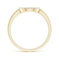 thumbnail image 2 of ANGARA Natural Tapered-Shank Diamond Peace Sign Ring in 14K Yellow Gold for Women (Size-1.25mm| Color-H| Clarity-SI2) | April Birthstone, Anniversary, Jewelry Gift for Women | Natural Diamond Ring, 2 of 8
