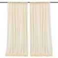 thumbnail image 3 of Mesh Curtain Wedding Arch Drapery White 5 X 10 Ft Light Blue Translucent Decorate Pink Window Decor Ornaments, 3 of 12