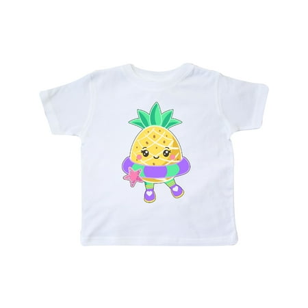 

Inktastic Cute Pineapple with Floatie Gift Toddler Boy or Toddler Girl T-Shirt